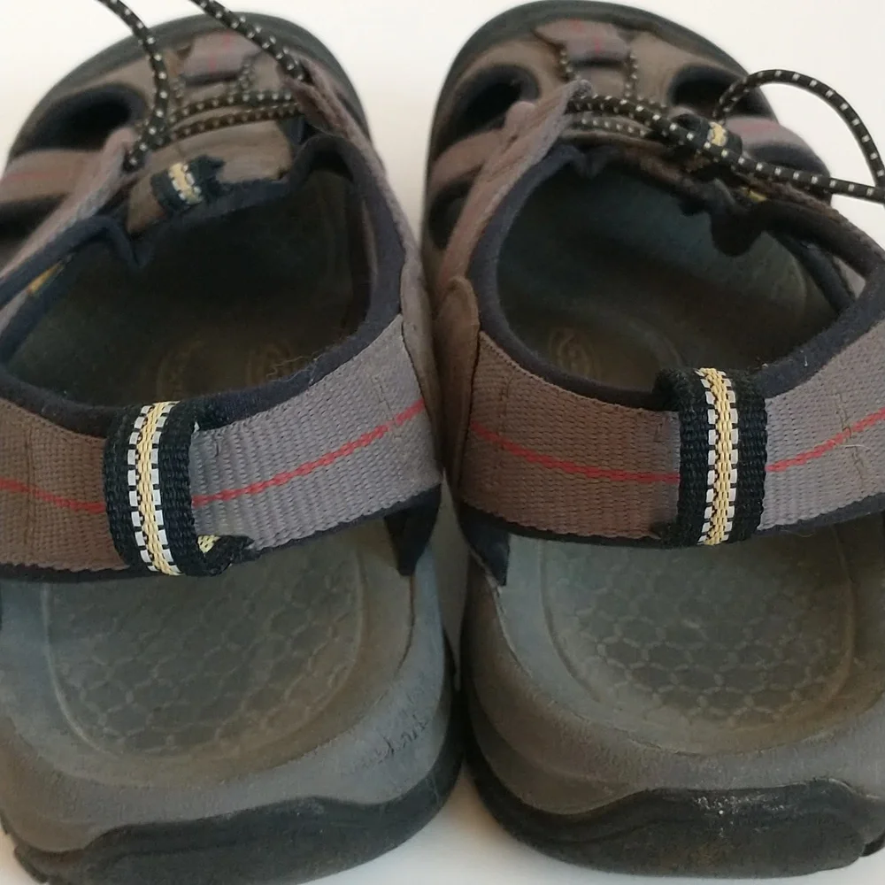 Keen Venice H2 Sandal, Men Size 8.5, Euro 41, Gray And Orange, Waterproof, Hike‎